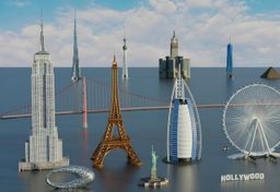 The 130 tallest buildings in the world, face to face, will surprise you (video)