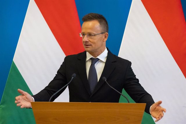 File - The Hungarian Foreign Minister, Péter Szijjártó.