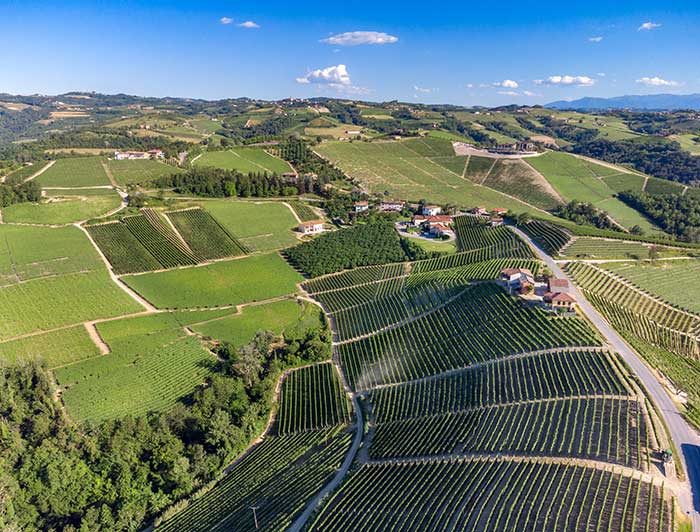 Aerial image of rural territories