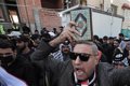 Demonstrators protest in front of the Swedish Embassy in Iraq over the burning of a Koran in Stockholm