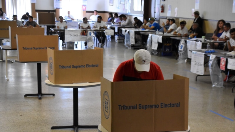 Guatemalans vote in low turnout at a Washington polling place