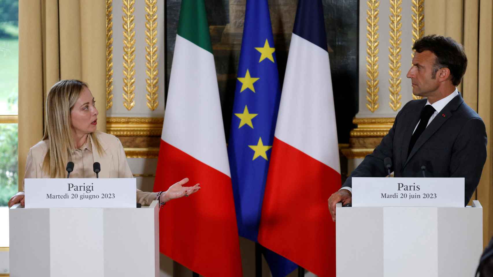 Macron and Meloni agree to strengthen the EU's external borders after months of disagreements