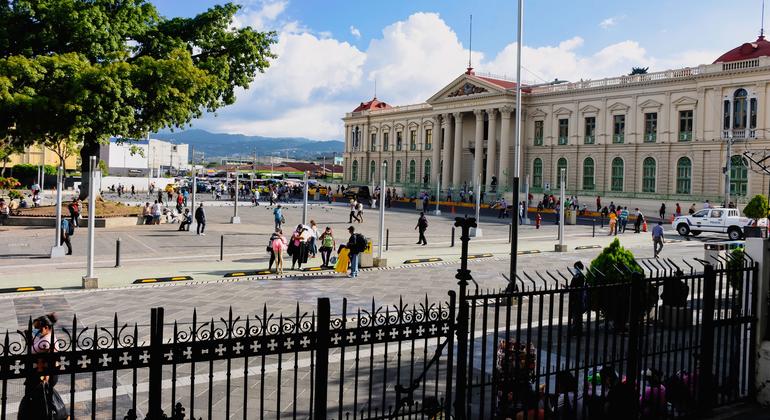 The National Palace of El Salvador, in the capital, San Salvador.