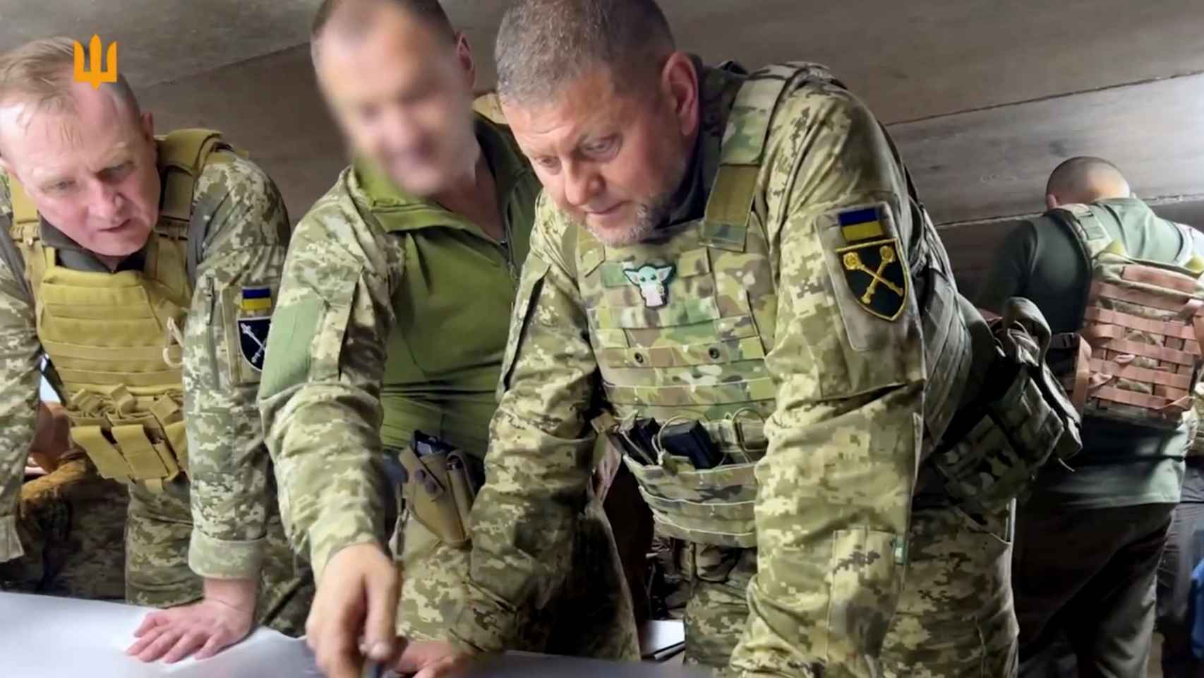 The 'baby Yoda' patch worn by Ukraine's commander-in-chief while devising military tactics