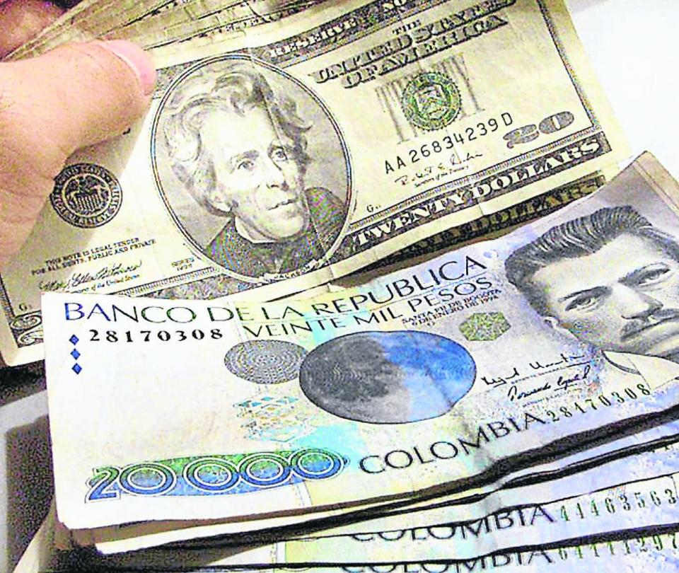 The dollar in Colombia traded at less than 4,100 pesos