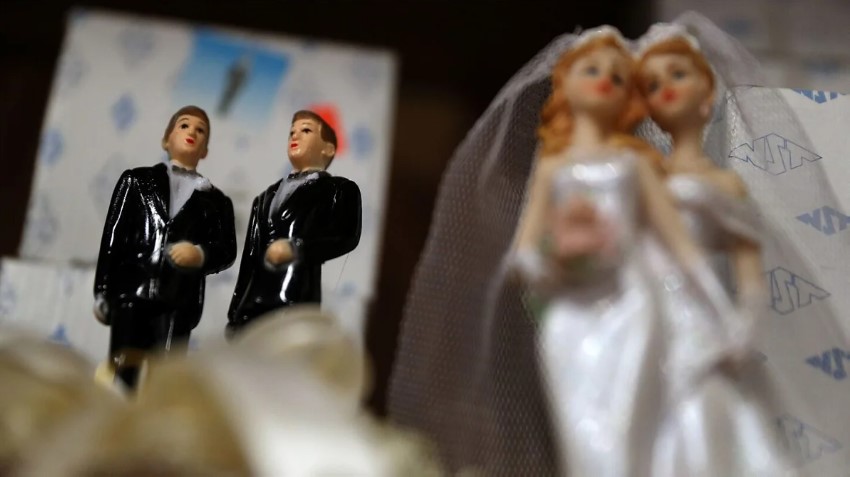 A Christian web designer told the Supreme Court that a man sought her services for a gay wedding.  He claims that he didn't do it and that he's straight.