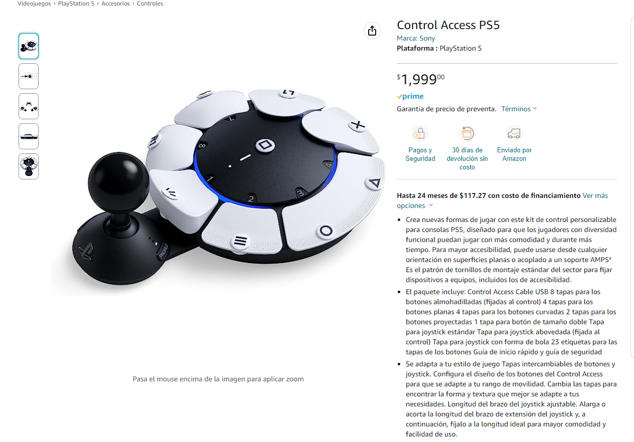 Access Controller, the accessibility controller for PS5, already has a price for Mexico