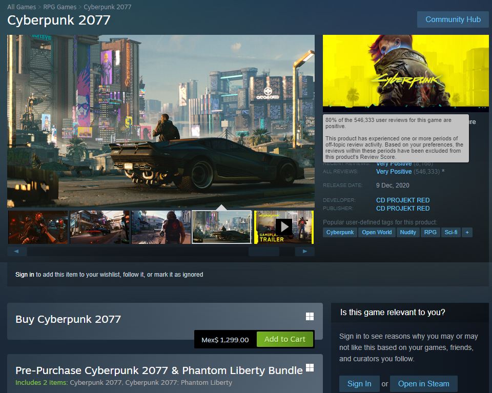 The community forgave CD Projekt RED and gave Cyberpunk 2077 a chance