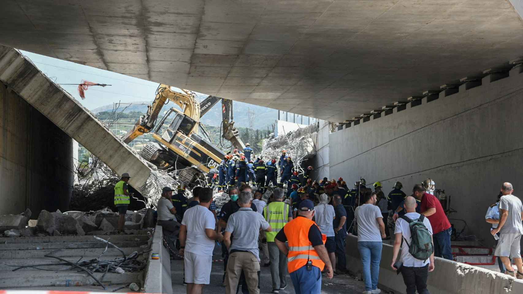 At least one person dies when a bridge under construction collapses in the Greek city of Patras