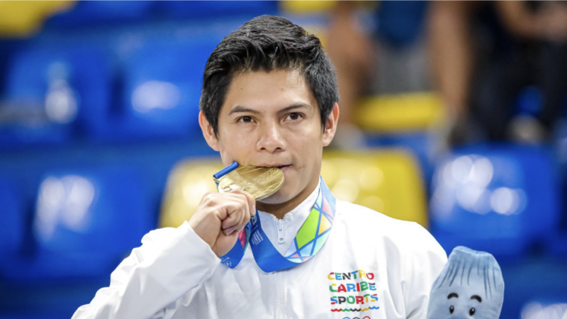 Guatemalans without a flag at the Central American and Caribbean Games