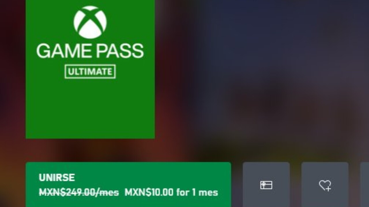 How to get Xbox Game Pass for 10 pesos