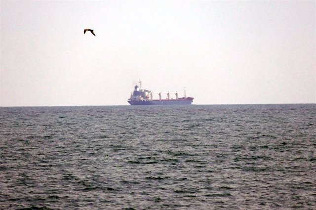 File - The ship 'Razoni' after leaving the port of Odessa, in Ukraine, with more than 26,000 tons of grain