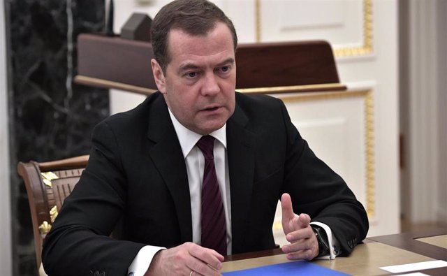 File - Former Russian President and Deputy Chairman of the Russian Security Council Dimitri Medvedev.