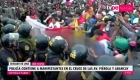 Protesters again call for the resignation of the president of Peru