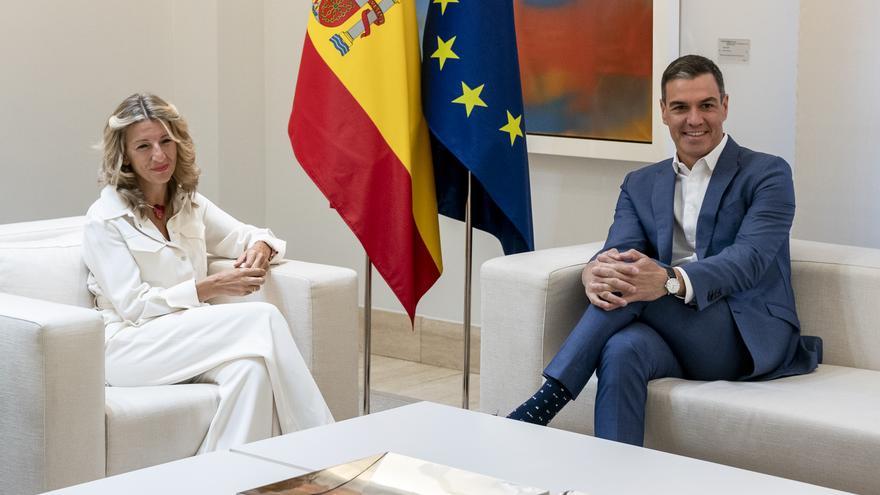 Sánchez and Díaz claim their government tandem against the right-wing alliance