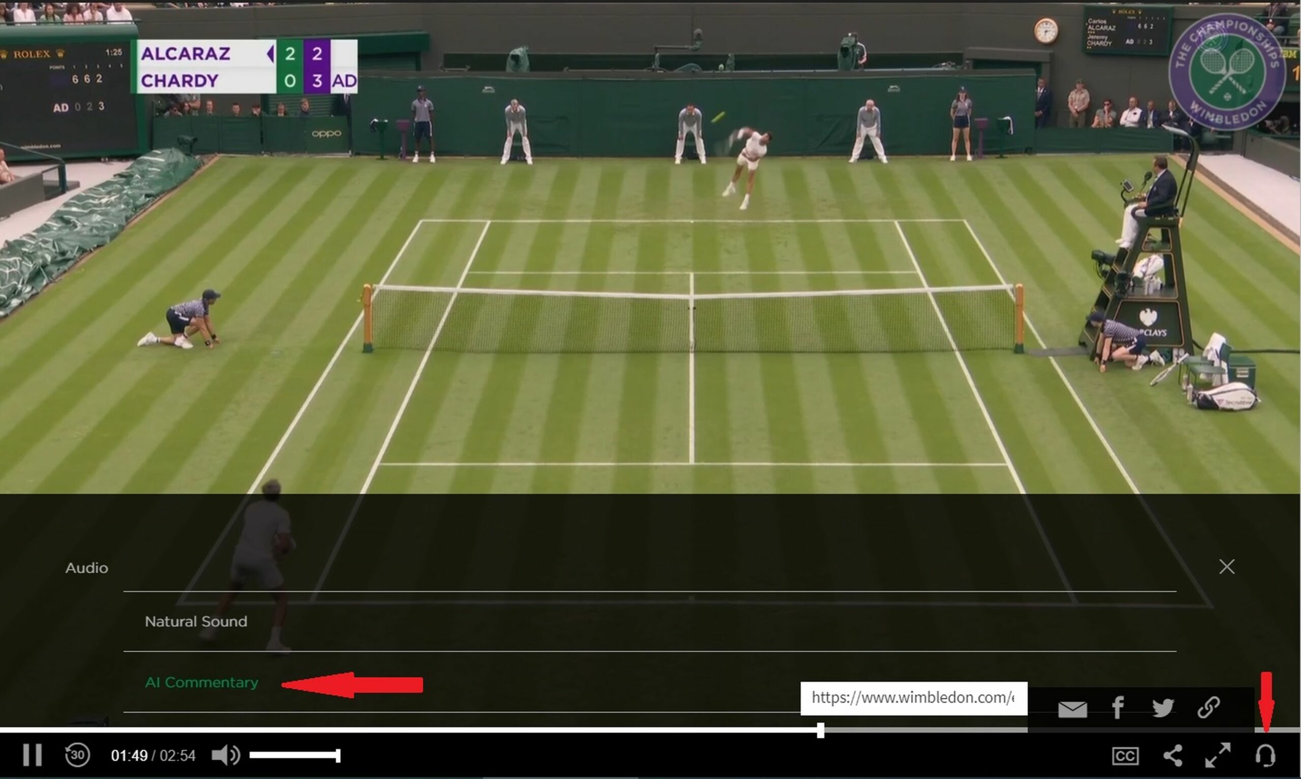 This year, Wimbledon has an artificial intelligence as a commentator, and you can try it now