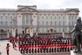 UK Police detain a man after handcuffing himself to one of the doors of Buckingham Palace