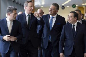 Albares, Cameron and Picardo meet again in Brussels to "make progress" on Gibraltar