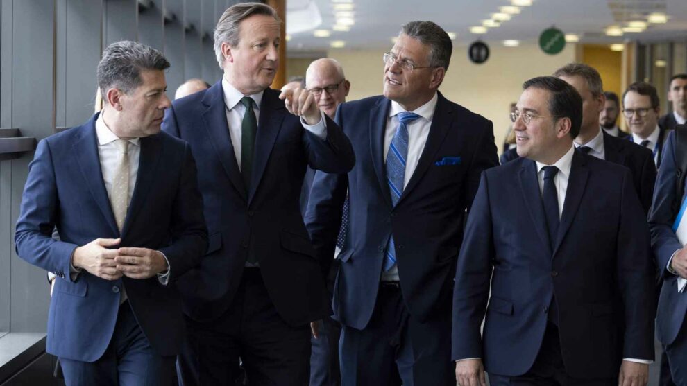 Albares, Cameron and Picardo meet again in Brussels to "make progress" on Gibraltar