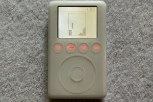 iPod prototype with the game Stacker, Tetris clone