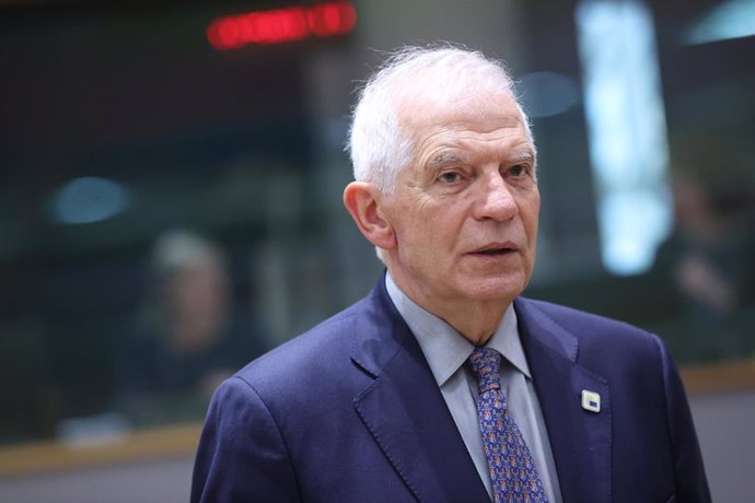 File - The High Representative of the European Union (EU) for Common Foreign and Security Policy, Josep Borrell, during a summit of the bloc in March 2024 in Brussels (file)