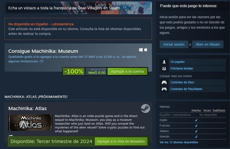 Machinika Museum is available free on Steam for a limited time