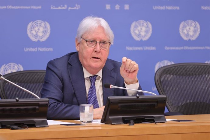 File - United Nations Humanitarian Affairs Chief Martin Griffiths