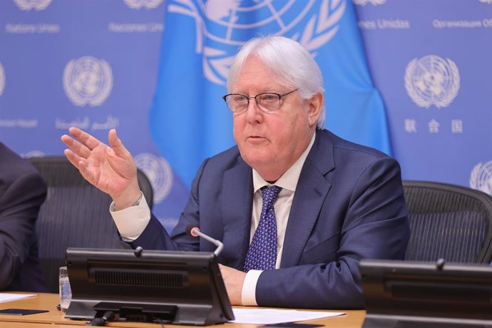 File - United Nations Humanitarian Affairs Chief Martin Griffiths