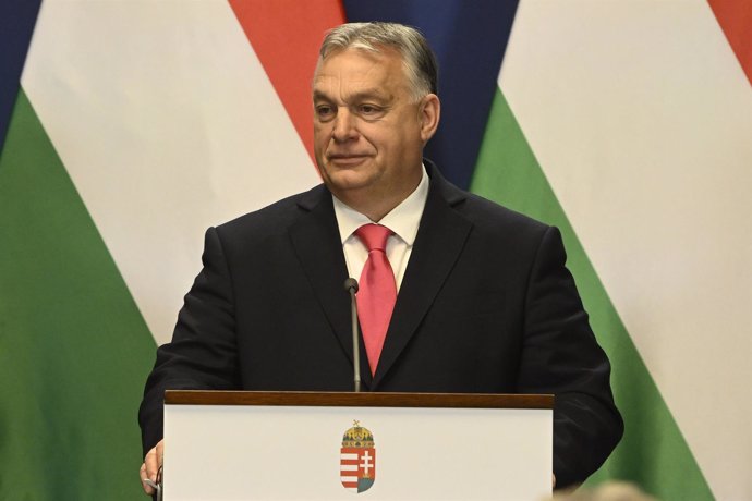 File - Hungarian Prime Minister Viktor Orbán.