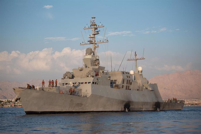 Archive - Israeli warship in Eilat, Israel