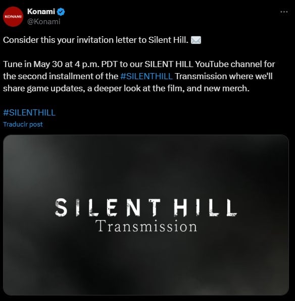 Konami will hold a special event dedicated to Silent Hill