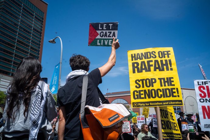 Pro-Palestinian demonstration in New York.