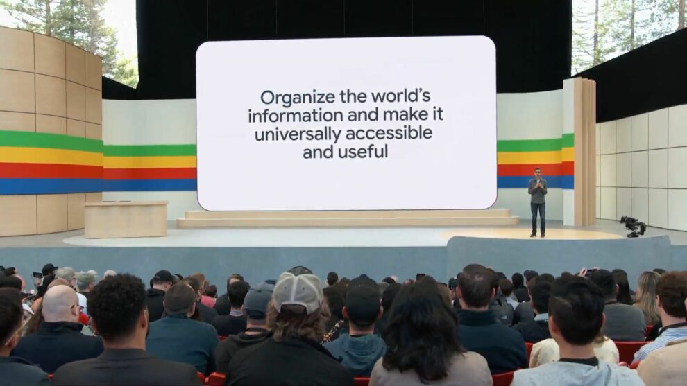 Google's motto: "Organize the world's information and make it universally accessible and useful"