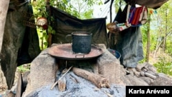 The kitchen of María Carlota García, mother of Cristofer, a nine-month-old child with acute malnutrition, in Camotán, Guatemala. [Fotografía Karla Arévalo / VOA].