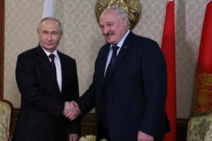 Putin this Friday with Alexander Lukashenko in Belarus.