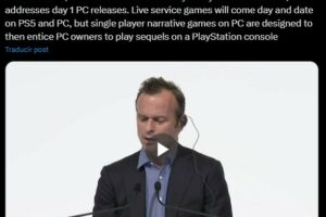 Hermen Hulst explained PlayStation's position regarding day 1 releases on PC