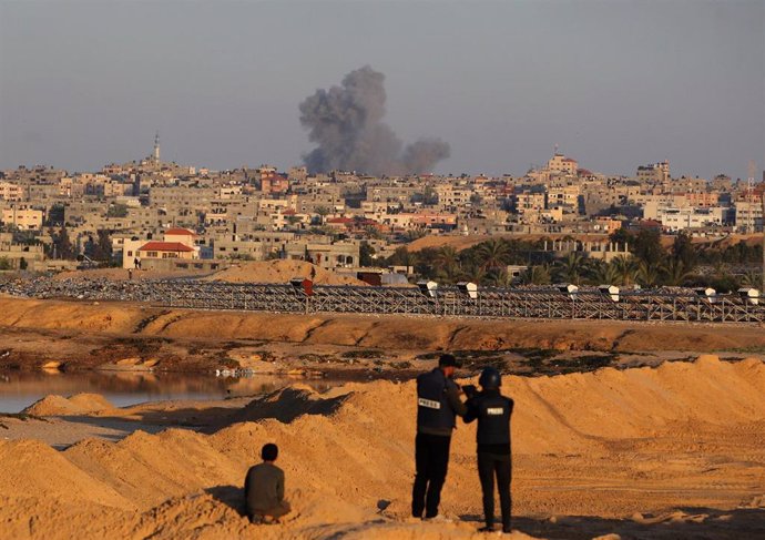 Archive image of Israeli attacks in Rafah