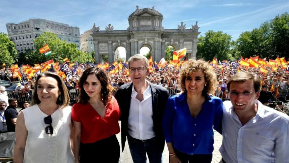 The PP demands the vote against amnesty and separatism in a massive event in Madrid