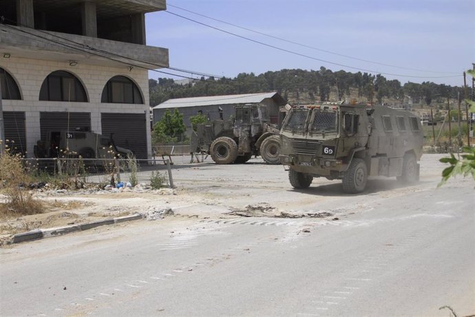 Israeli forces in Jenin, West Bank, May 22, 2024