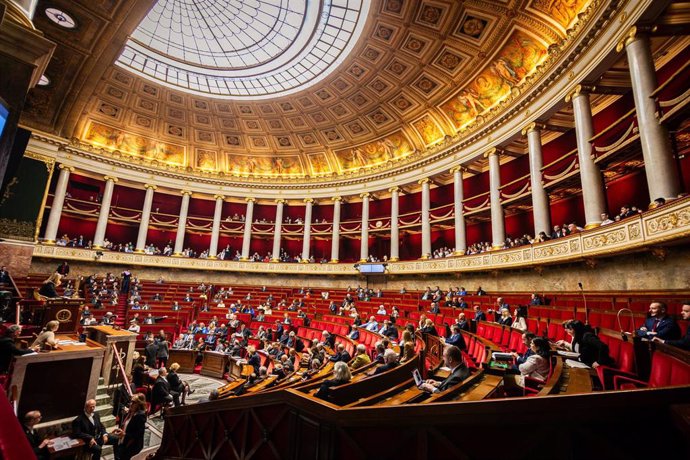 May 7, 2024, Paris, France: General view at the National Assembly during the session of questions to the government.  A weekly session of questioning the French government takes place in the National Assembly at Palais Bourbon in Paris.