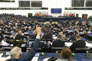 Voting session in the plenary session of the European Parliament in Strasbourg.