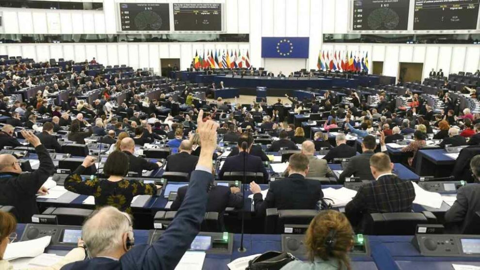 Voting session in the plenary session of the European Parliament in Strasbourg.