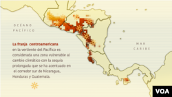 The Dry Corridor of Central America, VOA illustration.