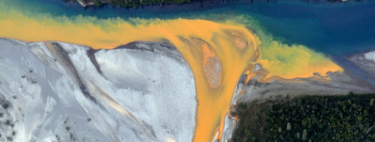 Alaska's rivers are undergoing a strange transformation visible from space: they are turning orange