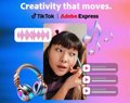 Adobe Express incorporates TikTok's commercial music catalog