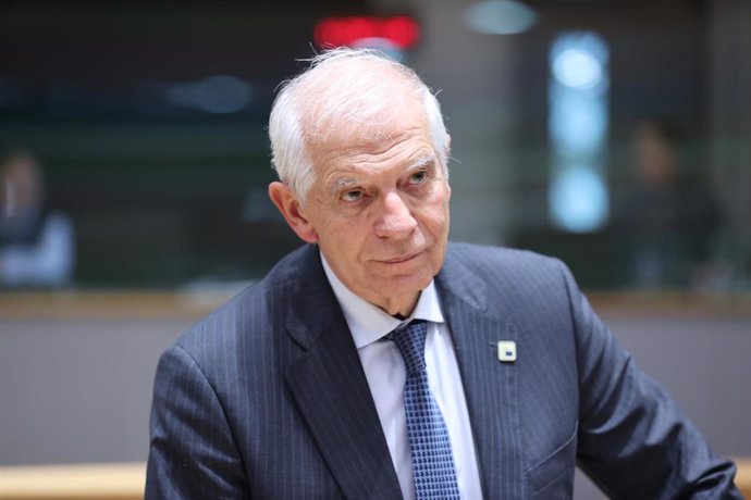 File - BRUSSELS, Dec. 15, 2023 -- European Union (EU) High Representative for Foreign Affairs and Security Policy Josep Borrell attends a meeting of European Union (EU) leaders in Brussels, Belgium, Dec. 14, 2023. EU leaders agreed on Thursday to open