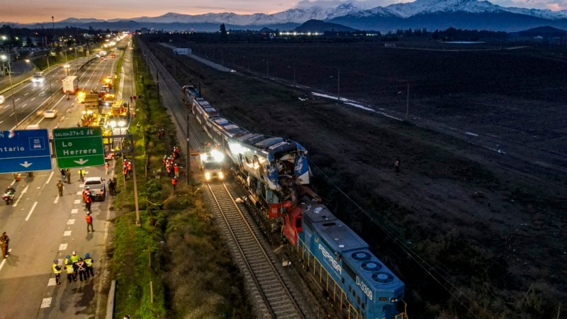 Chilean Minister points to "major human failure" in train crash that left two dead