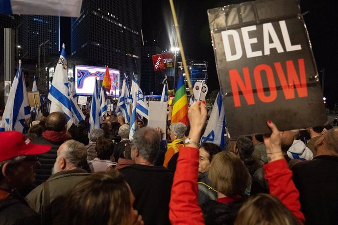 Archive - Demonstration in Israel to demand the release of hostages held by Hamas