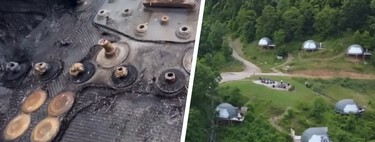 A strange object appeared at a glamping site in North Carolina.  They were the remains of a SpaceX spacecraft