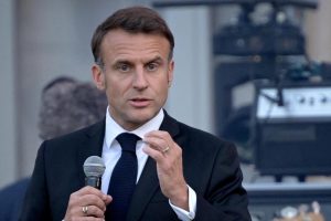 Emmanuel Macron, president of France, during the Music Festival, at the Elysée.